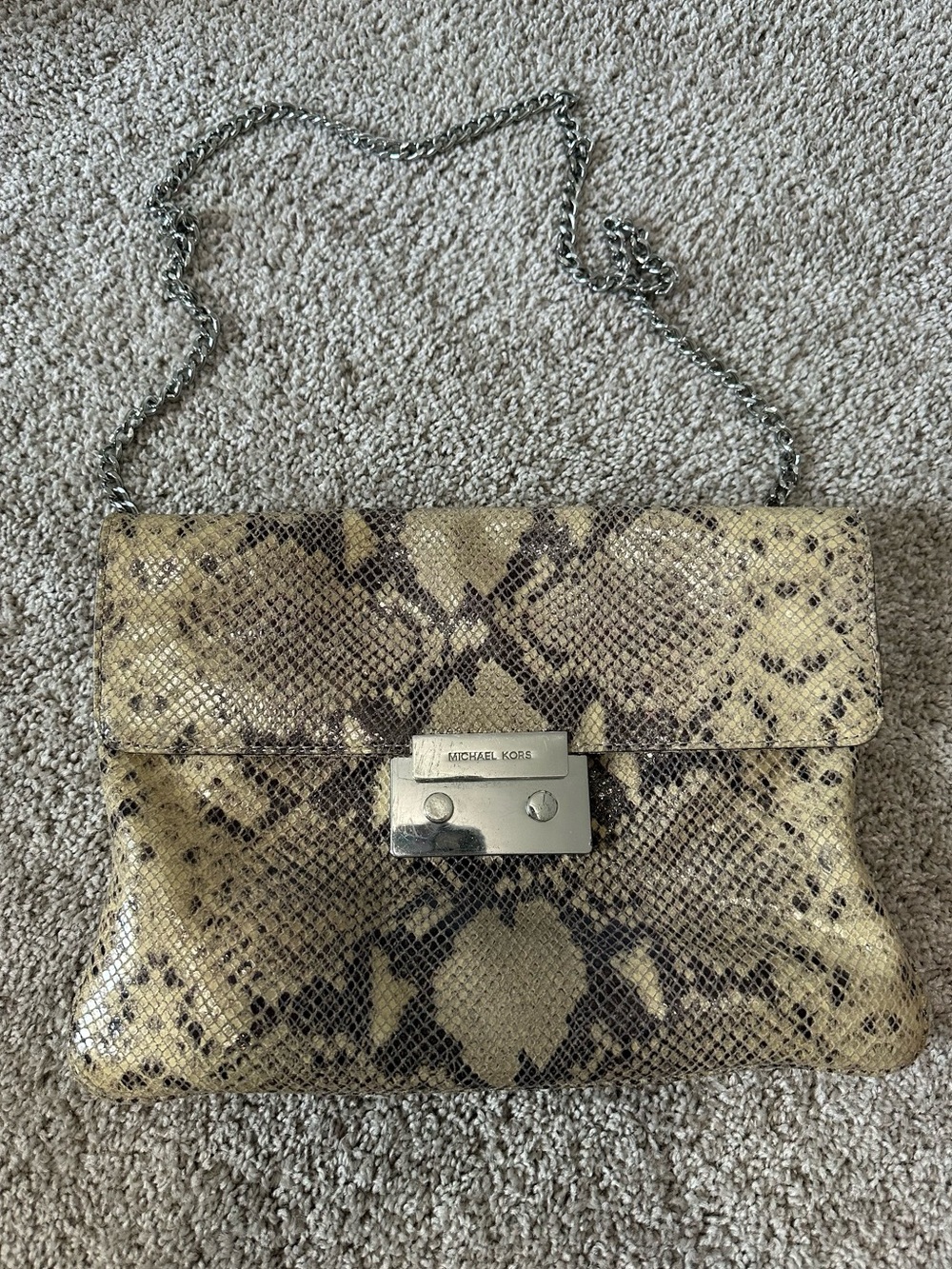 Michael Kors Embossed Leather Clutch